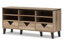 Load image into Gallery viewer, Baxton Studio Wales Modern and Contemporary Light Brown Wood 55-Inch TV Stand
