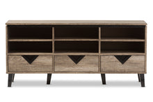 Load image into Gallery viewer, Baxton Studio Wales Modern and Contemporary Light Brown Wood 55-Inch TV Stand

