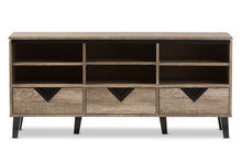 Load image into Gallery viewer, Baxton Studio Wales Modern and Contemporary Light Brown Wood 55-Inch TV Stand
