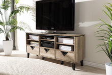 Load image into Gallery viewer, Baxton Studio Wales Modern and Contemporary Light Brown Wood 55-Inch TV Stand
