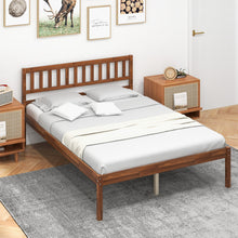 Load image into Gallery viewer, Twin/Full/Queen Size Wood Bed Frame with Headboard and Slat Support-Full Size
