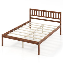 Load image into Gallery viewer, Twin/Full/Queen Size Wood Bed Frame with Headboard and Slat Support-Full Size
