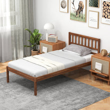 Load image into Gallery viewer, Twin/Full/Queen Size Wood Bed Frame with Headboard and Slat Support-Twin Size

