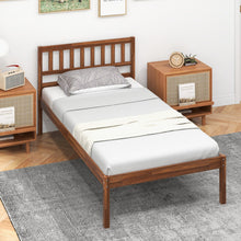 Load image into Gallery viewer, Twin/Full/Queen Size Wood Bed Frame with Headboard and Slat Support-Twin Size
