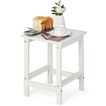 Load image into Gallery viewer, 14 Inch Square Weather-Resistant Adirondack Side Table-White
