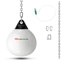 Load image into Gallery viewer, 18 Inch 110 Pound Heavy Punching Water Aqua Bag with Adjustable Metal Chain-White
