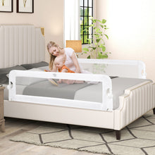Load image into Gallery viewer, 48 Inch Breathable Baby Swing Down Safety Bed Rail Guard-White

