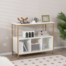 Load image into Gallery viewer, Modern Kitchen Buffet Sideboard with 3 Compartments-White
