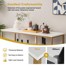 Load image into Gallery viewer, Modern Kitchen Buffet Sideboard with 3 Compartments-White
