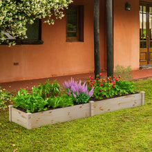 Load image into Gallery viewer, Wooden Raised Garden Bed Outdoor for Vegetables Flowers Fruit
