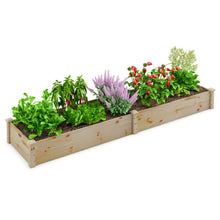 Load image into Gallery viewer, Wooden Raised Garden Bed Outdoor for Vegetables Flowers Fruit
