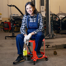 Load image into Gallery viewer, Rolling Mechanic Stool with Removable Padded Seat and Drawers
