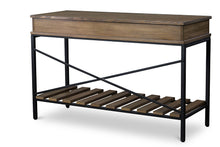 Load image into Gallery viewer, Baxton Studio Newcastle Wood and Metal Console Table-Criss-Cross
