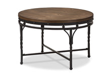 Load image into Gallery viewer, Baxton Studio Austin Vintage Industrial Antique Bronze Round Coffee Cocktail Occasional Table
