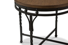 Load image into Gallery viewer, Baxton Studio Austin Vintage Industrial Antique Bronze Round End Table
