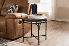 Load image into Gallery viewer, Baxton Studio Austin Vintage Industrial Antique Bronze Round End Table
