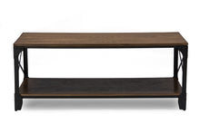 Load image into Gallery viewer, Baxton Studio Greyson Vintage Industrial Antique Bronze Occasional Cocktail Coffee Table
