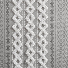 Load image into Gallery viewer, Imani Cotton Printed Window Panel With Chenille Stripe And Lining II40-1181 By Olliix
