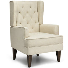 Load image into Gallery viewer, 2 in 1 Tufted Rocking Chair-Beige
