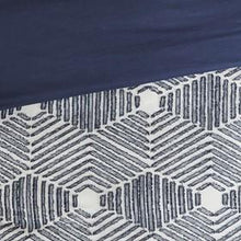 Load image into Gallery viewer, INK+IVY Ellipse 100% Cotton Clipped Jacquard Duvet Cover Set II12-1071 By Olliix
