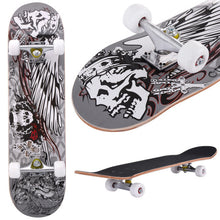 Load image into Gallery viewer, 31&quot; x 8&quot; Maple Deck Wood Child Professional Skateboard-A

