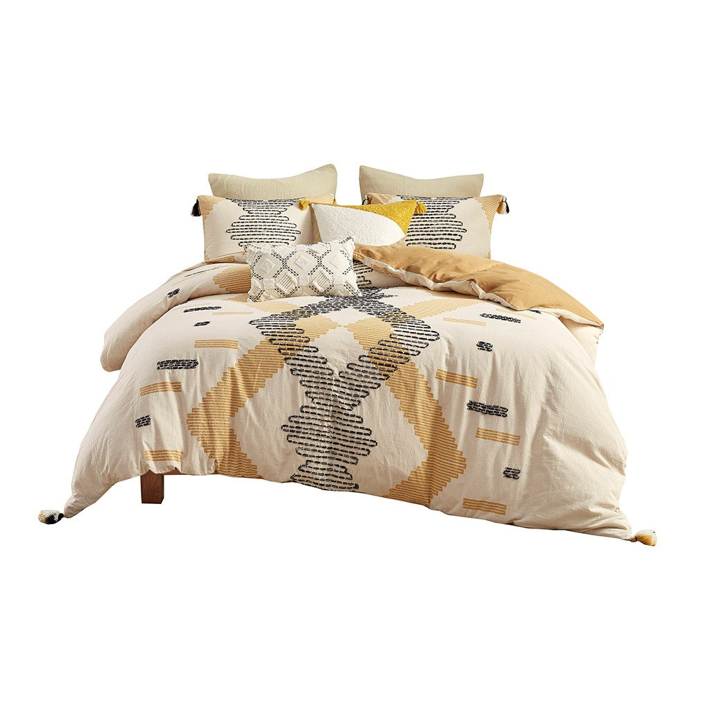 Arizona 3 Piece Cotton Comforter Set Full/QueenII10-1112 By Olliix