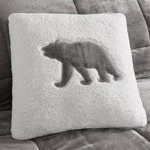 Load image into Gallery viewer, Woolrich Alton 100% Polyester Solid Low Pile Velour To Berber Comforter Set - Full/Queen - Charcoal/Ivory WR10-2887 By Olliix
