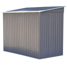 Load image into Gallery viewer, 4 x 8FT Outdoor Garden Storage Shed Tool House-Gray
