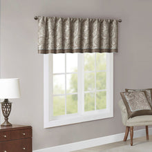 Load image into Gallery viewer, Madison Park Aubrey Jacquard Window Valance -50X18&quot; MP41-1456 By Olliix
