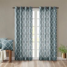 Load image into Gallery viewer, Madison Park Fretwork Print Window Curtain -108" Panel MP40-2026 By Olliix
