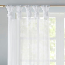 Load image into Gallery viewer, Madison Park Twisted Tab Voile Sheer Window Pair -50X63" Mp40-5467
