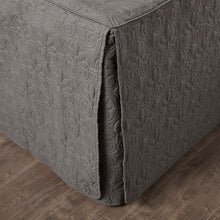 Load image into Gallery viewer, Madison Park Quebec 100% Polyester Fitted Bedspread - Queen - Dark Grey MP13-6474 By Olliix
