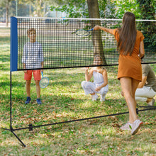 Load image into Gallery viewer, 10/14 Feet Adjustable Badminton Racket Set with Portable Carry Bag-14 ft
