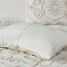 Load image into Gallery viewer, Violette 3 Piece Tufted Cotton Chenille Duvet Cover Set Full/Queen MP12-7142 By Olliix

