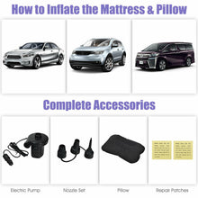 Load image into Gallery viewer, Inflatable Backseat Flocking Mattress Car SUV Travel with Pump
