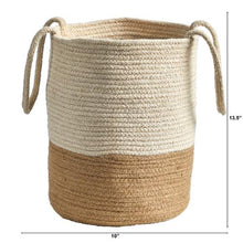 Load image into Gallery viewer, 12&quot; Handmade Natural Cotton Woven Planter
