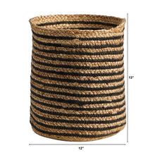 Load image into Gallery viewer, 13.5&quot; Handmade Natural Jute Planter
