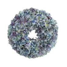 Load image into Gallery viewer, 16&quot; Hydrangea Artificial Wreath
