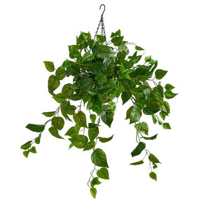 2.5'Philodendron Artificial Plant in Hanging Basket