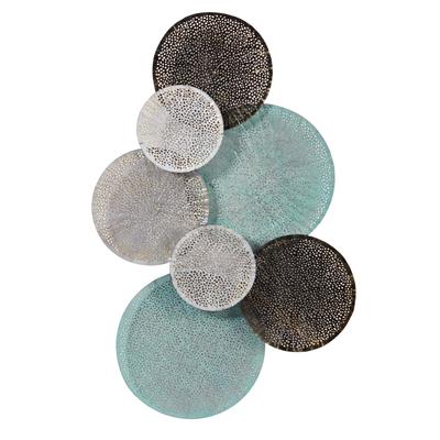 2.5'x 1' Layered Metal Wall Art Decor