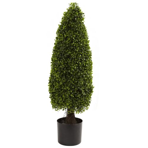 3'Boxwood Tower Topiary UV Resistant  (Indoor/Outdoor)