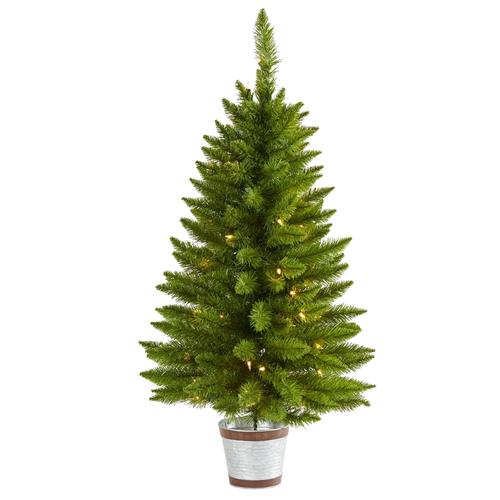 3'Providence Pine Artificial Christmas Tree with 50 Warm White Lights and 114 Bendable Branches