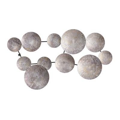 3'x 2'Galvanized Textured Plates Antique Wall Art