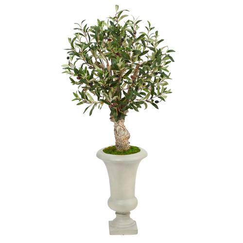 3.5'Olive Artificial Tree in Sand Colored Urn