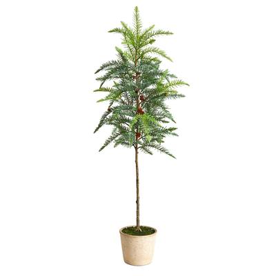 3.5' Winniepeg Artificial Pine Tree in Decorative Planter