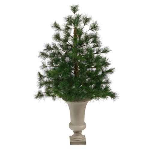 3.5'Yukon Mixed Pine Artificial Christmas Tree with 213 Bendable Branches in Sand Colored Urn