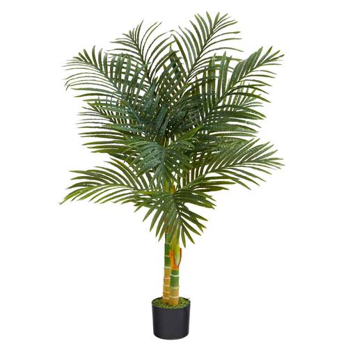 4'Double Stalk Golden Cane Artificial Palm Tree
