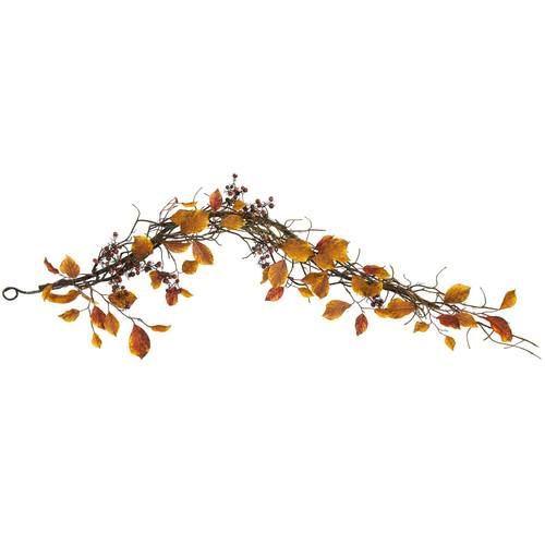 4'Fall Foliage, Berries  and Twig Artificial Garland