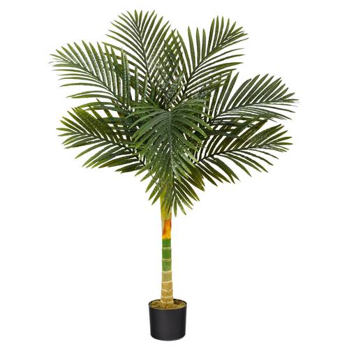 4'Single Stalk Golden Cane Artificial Palm Tree