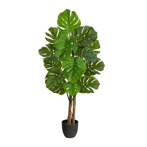 4'Monstera Artificial Tree UV Resistant (Indoor/Outdoor)